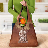 Geronimo Native American Grocery Bag Rifle and Desert Landscape Native American Warrior - Wonder Print Shop