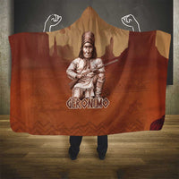 Geronimo Native American Hooded Blanket Rifle and Desert Landscape Native American Warrior - Wonder Print Shop