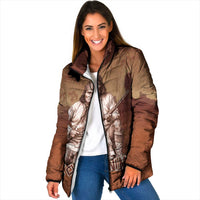 Geronimo Native American Padded Jacket Rifle and Desert Landscape Native American Warrior - Wonder Print Shop