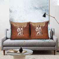 Geronimo Native American Pillow Cover Rifle and Desert Landscape Native American Warrior - Wonder Print Shop