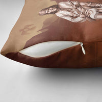 Geronimo Native American Pillow Cover Rifle and Desert Landscape Native American Warrior - Wonder Print Shop