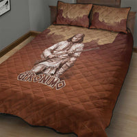 Geronimo Native American Quilt Bed Set Rifle and Desert Landscape Native American Warrior - Wonder Print Shop