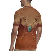 Geronimo Native American Rugby Jersey Rifle and Desert Landscape Native American Warrior - Wonder Print Shop