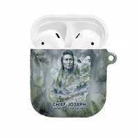 Chief Joseph Native American AirPods Case Tribal Heart Symbol Inspirational Quote Will Fight No More Forever - Wonder Print Shop