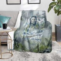 Chief Joseph Native American Blanket Tribal Heart Symbol Inspirational Quote Will Fight No More Forever - Wonder Print Shop
