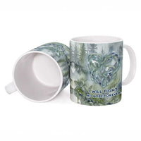 Chief Joseph Native American Ceramic Mug Tribal Heart Symbol Inspirational Quote Will Fight No More Forever - Wonder Print Shop