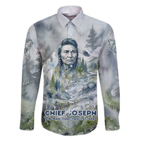 Chief Joseph Native American Family Matching Short Sleeve Bodycon Dress and Hawaiian Shirt Tribal Heart Symbol Inspirational Quote Will Fight No More Forever - Wonder Print Shop