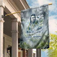 Chief Joseph Native American Garden Flag Tribal Heart Symbol Inspirational Quote Will Fight No More Forever - Wonder Print Shop