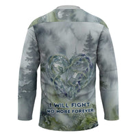 Chief Joseph Native American Hockey Jersey Tribal Heart Symbol Inspirational Quote Will Fight No More Forever - Wonder Print Shop