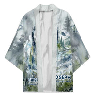 Chief Joseph Native American Kimono Tribal Heart Symbol Inspirational Quote Will Fight No More Forever - Wonder Print Shop
