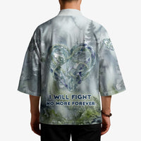 Chief Joseph Native American Kimono Tribal Heart Symbol Inspirational Quote Will Fight No More Forever - Wonder Print Shop