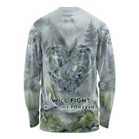 Chief Joseph Native American Long Sleeve Shirt Tribal Heart Symbol Inspirational Quote Will Fight No More Forever - Wonder Print Shop