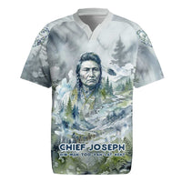 Chief Joseph Native American Rugby Jersey Tribal Heart Symbol Inspirational Quote Will Fight No More Forever - Wonder Print Shop