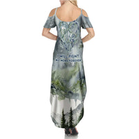 Chief Joseph Native American Summer Maxi Dress Tribal Heart Symbol Inspirational Quote Will Fight No More Forever - Wonder Print Shop