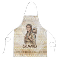 Sacagawea Native American Apron River Journey Scene Inspirational Quote Lead with Your Heart - Wonder Print Shop