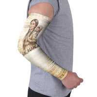 Sacagawea Native American Arm Sleeves River Journey Scene Inspirational Quote Lead with Your Heart - Wonder Print Shop