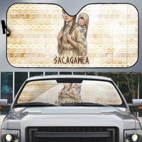 Sacagawea Native American Auto Sun Shade River Journey Scene Inspirational Quote Lead with Your Heart - Wonder Print Shop