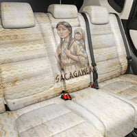 Sacagawea Native American Back Car Seat Cover River Journey Scene Inspirational Quote Lead with Your Heart - Wonder Print Shop