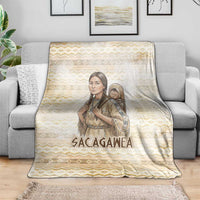 Sacagawea Native American Blanket River Journey Scene Inspirational Quote Lead with Your Heart - Wonder Print Shop