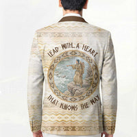 Sacagawea Native American Blazer River Journey Scene Inspirational Quote Lead with Your Heart - Wonder Print Shop