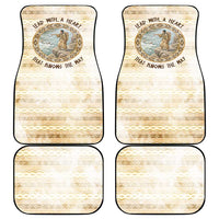 Sacagawea Native American Car Mats River Journey Scene Inspirational Quote Lead with Your Heart - Wonder Print Shop
