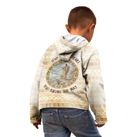 Sacagawea Native American Kid Hoodie River Journey Scene Inspirational Quote Lead with Your Heart - Wonder Print Shop