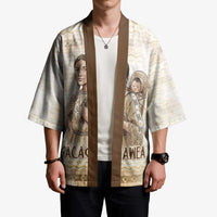 Sacagawea Native American Kimono River Journey Scene Inspirational Quote Lead with Your Heart - Wonder Print Shop