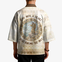 Sacagawea Native American Kimono River Journey Scene Inspirational Quote Lead with Your Heart - Wonder Print Shop