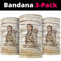 Sacagawea Native American Neck Gaiter River Journey Scene Inspirational Quote Lead with Your Heart - Wonder Print Shop