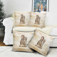 Sacagawea Native American Pillow Cover River Journey Scene Inspirational Quote Lead with Your Heart - Wonder Print Shop