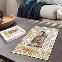 Sacagawea Native American Puzzle River Journey Scene Inspirational Quote Lead with Your Heart - Wonder Print Shop