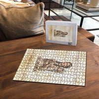 Sacagawea Native American Puzzle River Journey Scene Inspirational Quote Lead with Your Heart - Wonder Print Shop