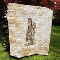 Sacagawea Native American Quilt River Journey Scene Inspirational Quote Lead with Your Heart - Wonder Print Shop