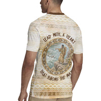 Sacagawea Native American Rugby Jersey River Journey Scene Inspirational Quote Lead with Your Heart - Wonder Print Shop