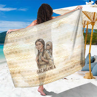 Sacagawea Native American Sarong River Journey Scene Inspirational Quote Lead with Your Heart - Wonder Print Shop