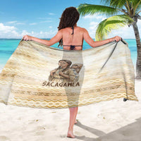 Sacagawea Native American Sarong River Journey Scene Inspirational Quote Lead with Your Heart - Wonder Print Shop