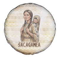Sacagawea Native American Spare Tire Cover River Journey Scene Inspirational Quote Lead with Your Heart - Wonder Print Shop