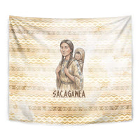 Sacagawea Native American Tapestry River Journey Scene Inspirational Quote Lead with Your Heart - Wonder Print Shop