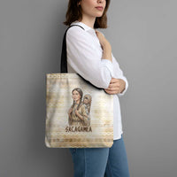 Sacagawea Native American Tote Bag River Journey Scene Inspirational Quote Lead with Your Heart - Wonder Print Shop