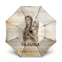 Sacagawea Native American Umbrella River Journey Scene Inspirational Quote Lead with Your Heart - Wonder Print Shop