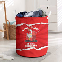 Silly Goose Laundry Basket with Newspaper and Armchair Pattern