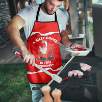 Silly Goose Apron with Newspaper and Armchair Pattern