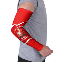 Silly Goose Arm Sleeves with Newspaper and Armchair Pattern