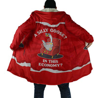 Silly Goose Cloak with Newspaper and Armchair Pattern