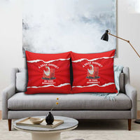 Silly Goose Pillow Cover with Newspaper and Armchair Pattern