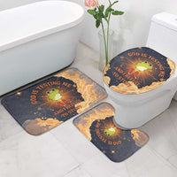 Grumpy Frog Bathroom Set with Refuse to Study Quote and Starburst Pattern