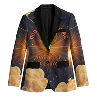 Grumpy Frog Blazer with Refuse to Study Quote and Starburst Pattern