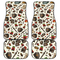 Funny Cartoon Knight Frog Car Mats Medieval Mood Meme