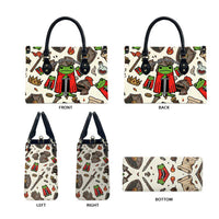 Funny Cartoon Knight Frog Leather Bag Medieval Mood Meme