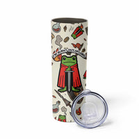 Funny Cartoon Knight Frog Skinny Tumbler Medieval Mood Meme